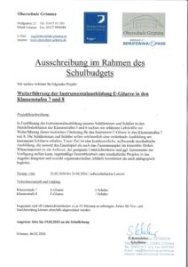 Ausschreibung Musikförder Klassen 7 und 8 E-Gitarre ab 02_2026